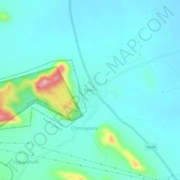 Mappa topografica Metri, altitudine, rilievo
