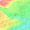 Mappa topografica 泾阳县, altitudine, rilievo