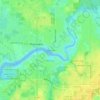Mappa topografica Alafia Oaks, altitudine, rilievo