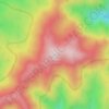 Mappa topografica Mount Pinnibar, altitudine, rilievo