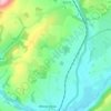 Mappa topografica Bushmoor, altitudine, rilievo