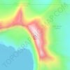 Mappa topografica Mount Katmai, altitudine, rilievo