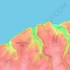 Mappa topografica Vaucottes, altitudine, rilievo