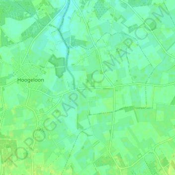 Mappa topografica Heuvel, altitudine, rilievo