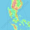 Mappa topografica Bulacan, altitudine, rilievo