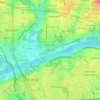 Mappa topografica Rivermont, altitudine, rilievo