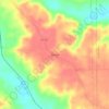 Mappa topografica Pine Flat, altitudine, rilievo