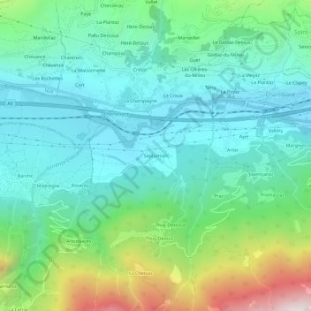 Mappa topografica Septumian, altitudine, rilievo