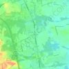 Mappa topografica Dogs Corners, altitudine, rilievo