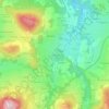 Mappa topografica La Fouillouse, altitudine, rilievo