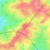 Mappa topografica Beaufort, altitudine, rilievo