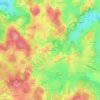 Mappa topografica Le Montaurat, altitudine, rilievo