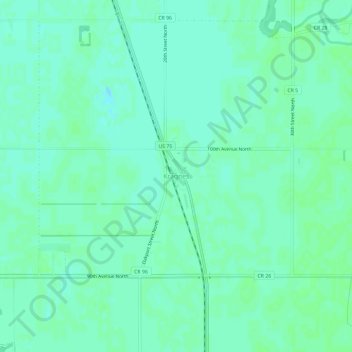 Mappa topografica Kragnes, altitudine, rilievo