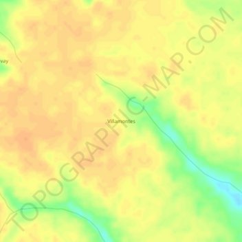 Mappa topografica Villamontes, altitudine, rilievo