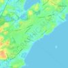 Mappa topografica Clifton, altitudine, rilievo