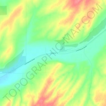Mappa topografica Pizarro, altitudine, rilievo