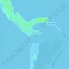 Mappa topografica Honeymoon Island Dog Beach, altitudine, rilievo