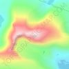 Mappa topografica Snøhetta, altitudine, rilievo