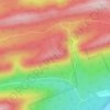 Mappa topografica Grass Mountain, altitudine, rilievo