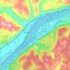 Mappa topografica Congo, altitudine, rilievo