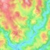 Mappa topografica Le Rodarel, altitudine, rilievo