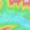 Mappa topografica Prestinone, altitudine, rilievo