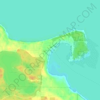 Mappa topografica Saint James, altitudine, rilievo