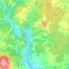 Mappa topografica Argentières, altitudine, rilievo