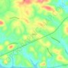 Mappa topografica Madison, altitudine, rilievo