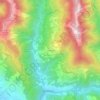 Mappa topografica La Cappella, altitudine, rilievo