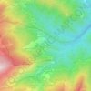 Mappa topografica Valcona Secae, altitudine, rilievo