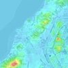 Mappa topografica 籮地, altitudine, rilievo