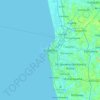Mappa topografica Colombo, altitudine, rilievo
