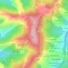 Mappa topografica Pico Escobín, altitudine, rilievo