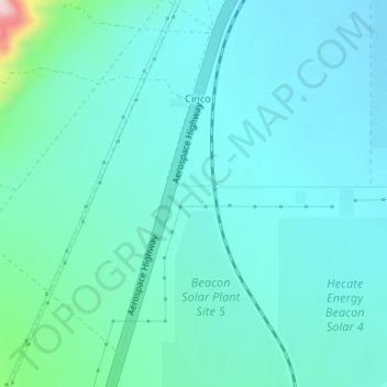 Mappa topografica 18 Mile House, California, altitudine, rilievo