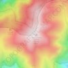 Mappa topografica Monte Botev, altitudine, rilievo