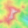 Mappa topografica Rio Braço Norte Direito, altitudine, rilievo
