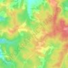 Mappa topografica Saint-Denis, altitudine, rilievo
