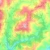 Mappa topografica Montecampano, altitudine, rilievo