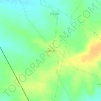 Mappa topografica Satefal, altitudine, rilievo