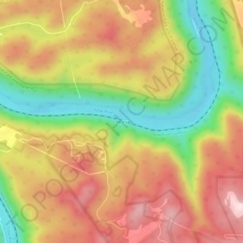 Mappa topografica Beury, altitudine, rilievo