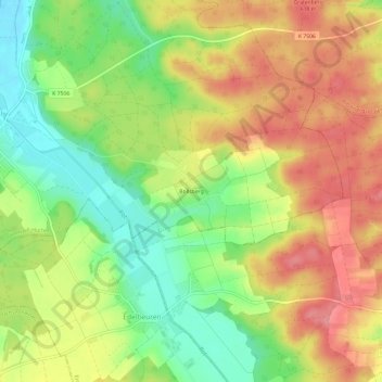 Mappa topografica Bollsberg, altitudine, rilievo