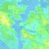 Mappa topografica Larmor, altitudine, rilievo