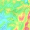 Mappa topografica Cazeneuve, altitudine, rilievo