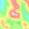 Mappa topografica Pear Butte, altitudine, rilievo