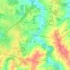 Mappa topografica Pont Sigoulant, altitudine, rilievo