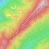 Mappa topografica Sandbank Mountain, altitudine, rilievo
