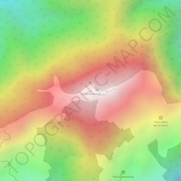 Mappa topografica Cerro Kennedy, altitudine, rilievo