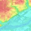 Mappa topografica La Roche Cotard, altitudine, rilievo