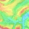 Mappa topografica La Bataille, altitudine, rilievo